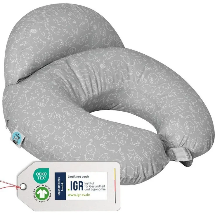 SEI Design Stillkissen Stillkissen mit verstellbarem Hüftgurt, entlastet Schultern und Nacken, mit Sicherheitsgurt, zusätzliches Kissen als Barriere – Bild 2