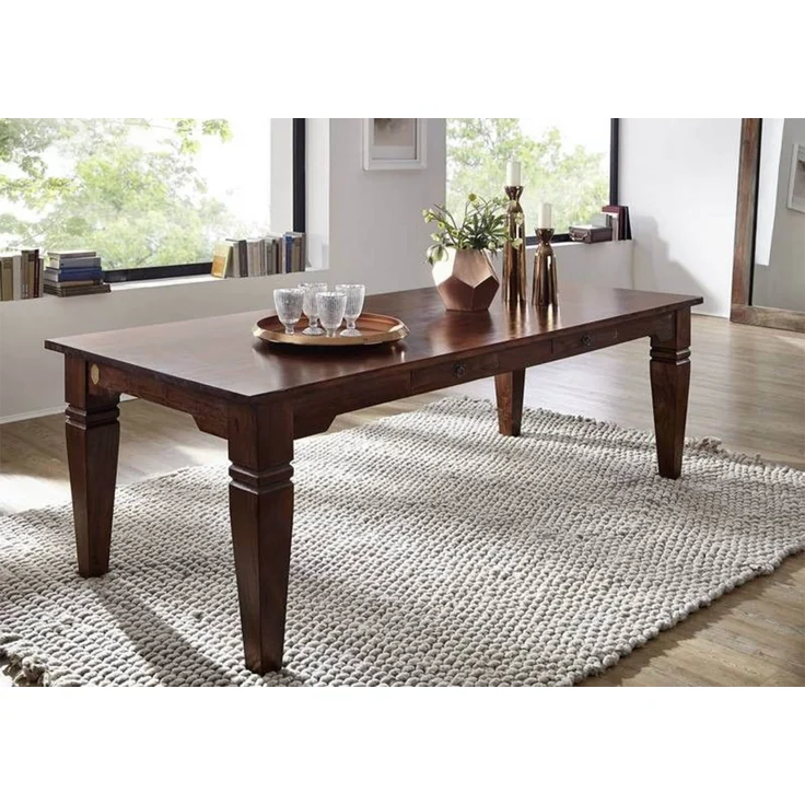 Esstisch Akazie 200x100x76 nougat lackiert OXFORD #606 – Bild 7