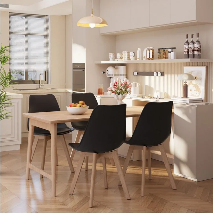 Bealife Esszimmerstuhl Stuhl-Set (wahlweise mit 2, 4 oder 6 Stühlen),Polsterstühle (6 St) – Bild 4