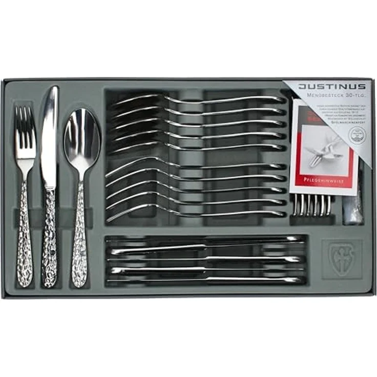 Justinus Besteck-Set INVICTUS, 30-teilig, für 6 Personen, (30-tlg), 6 Personen, Edelstahl 18/10 – Bild 4