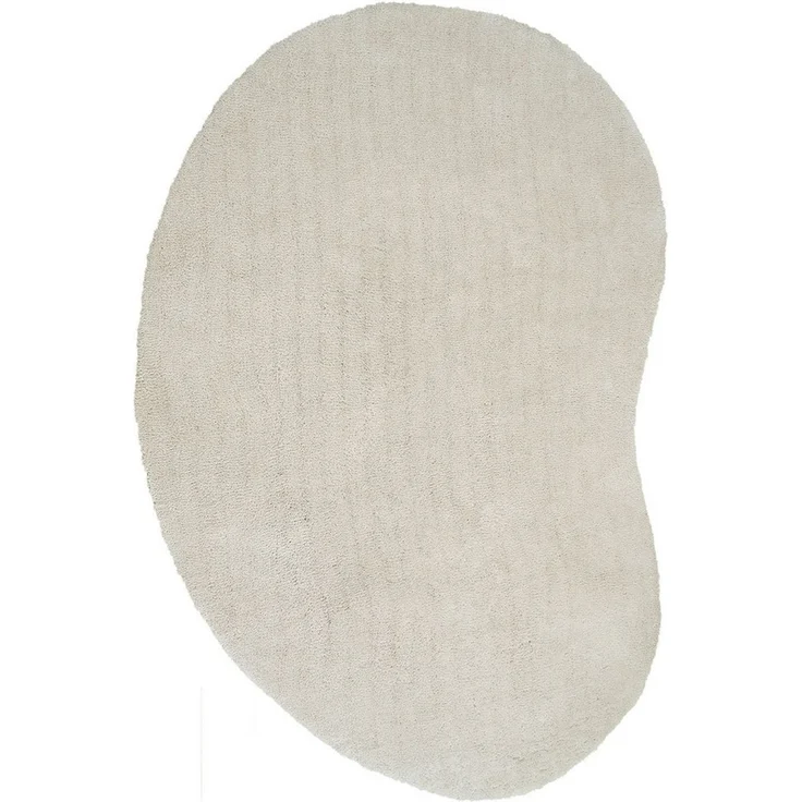 LeGer Home by Lena Gercke Hochflor-Teppich Halrum, einfarbig, besondere Form, modern, U-förmig, Höhe: 25 mm, organische Form, bean shape, kuschelig, Wohnzimmer, Schlafzimmer – Bild 4