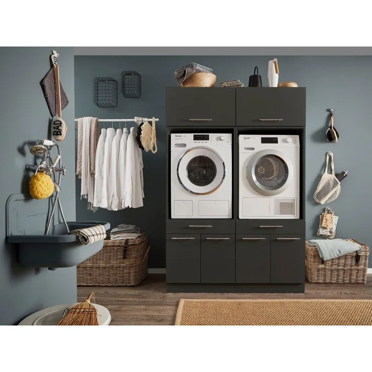 Laundreezy Mehrzweckschrank-Set LAUNDREEZY LDSK3, Breite 135 cm