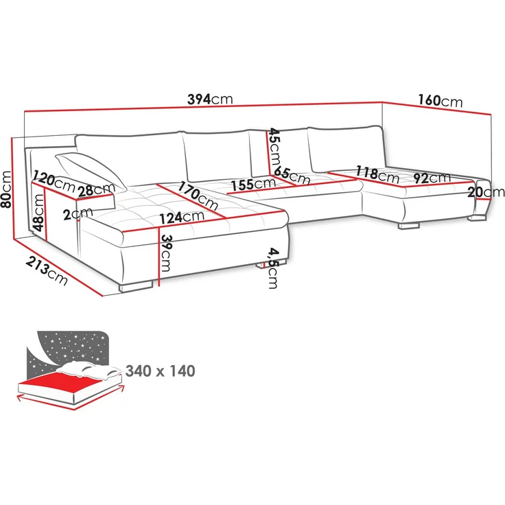 Wohnlandschaft Caro (Farbe: Bella 10) – Bild 6