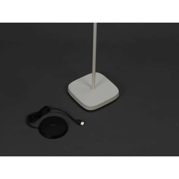 2er Set Akku Stehlampe für Outdoor dimmbar, kabellos in Weiß, klein 120cm – Bild 7