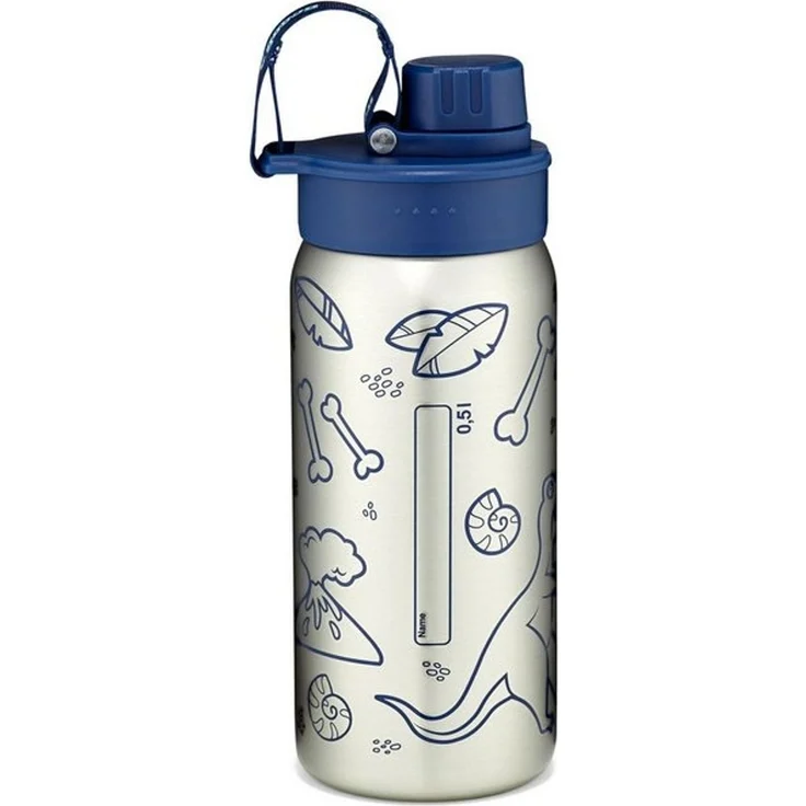 Ergobag Trinkflasche Edelstahl blau – Bild 4