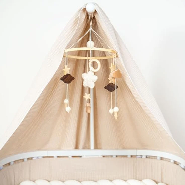 babybay Himmel Voile für Mobilehalterung passend für alle Modelle bis 96 cm Länge, transparent – Bild 5