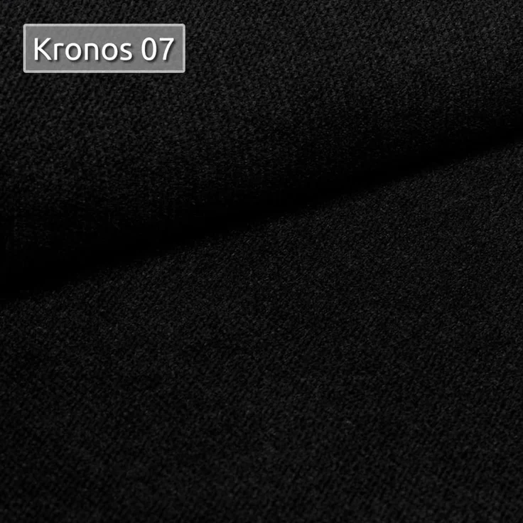 Wohnlandschaft Caris U mit Schlaffunktion, einstellbare Kopfstützen und zwei Bettkästen (Schwarz (Kronos 07), Ecksofa Rechts) – Bild 7