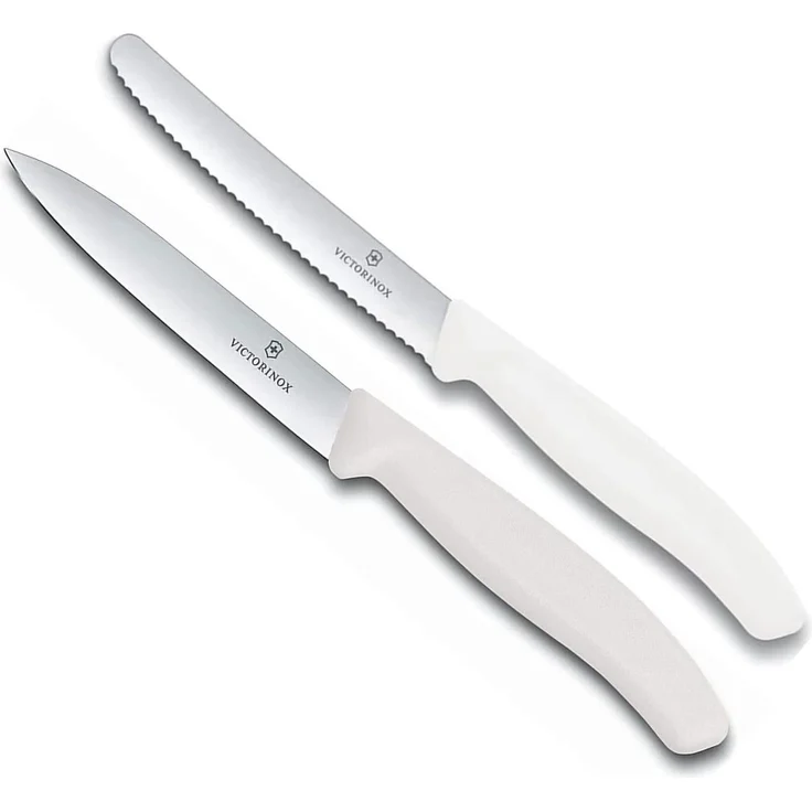 Victorinox Gemüsemesser Tomatenmesser Swiss Classic 2er Set (Weiß) – Bild 1