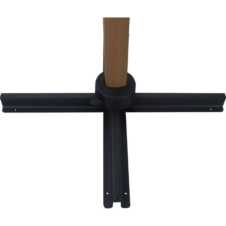 Primaster Ampelschirm Tarifa anthrazit Ø 4m Sonnenschirm Gartenschirm schwenkbar – Bild 5