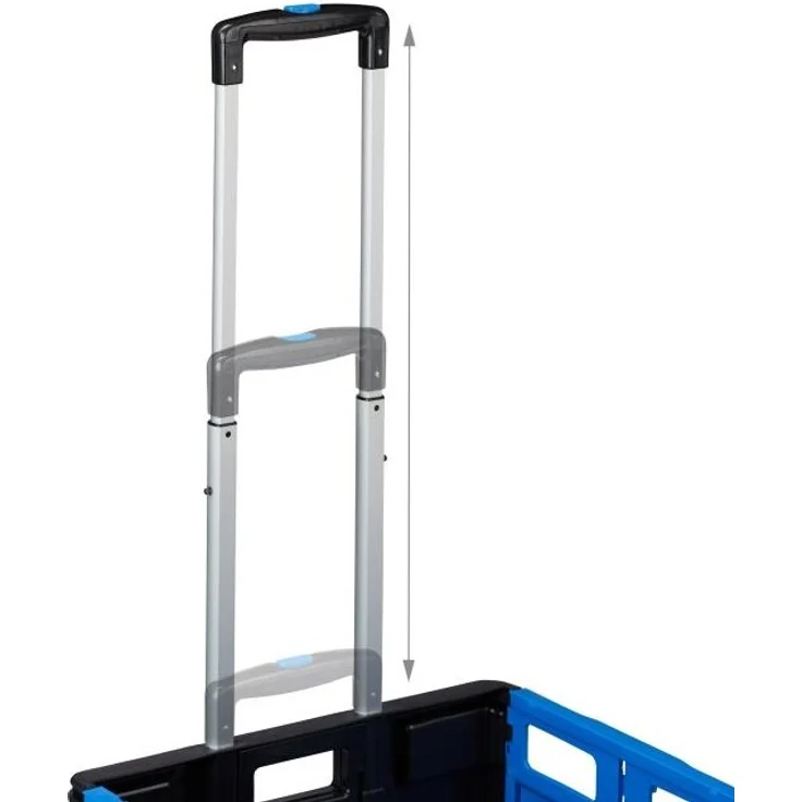 2x Einkaufstrolley klappbar blau 10031343 – Bild 8