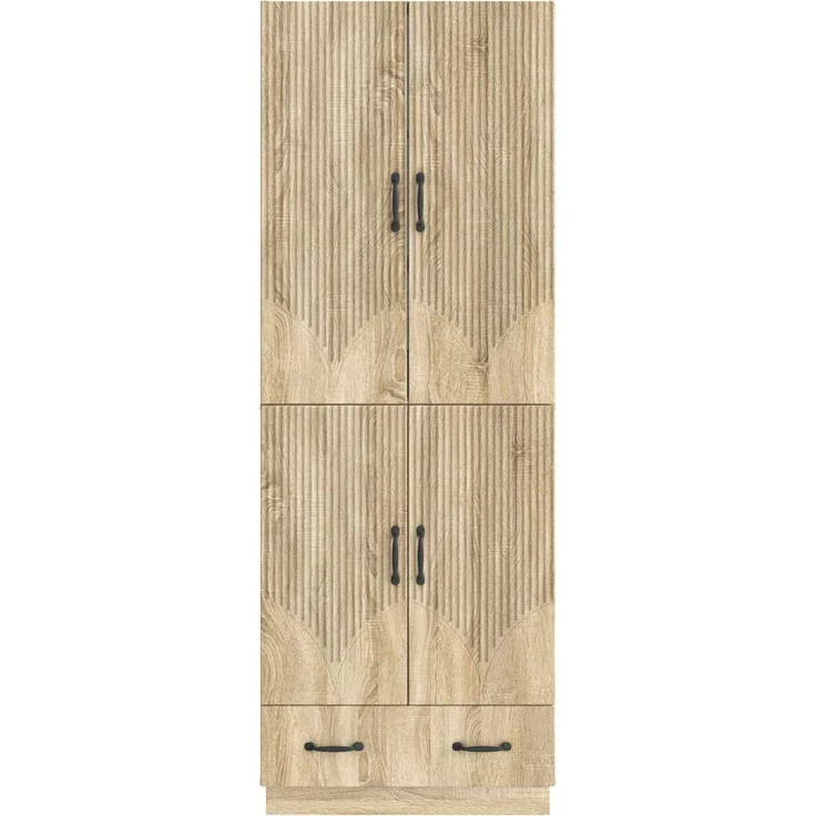 vidaXL Schrankset 2 pcs Sonoma-Eiche Holzwerkstoff 3416774 – Bild 4