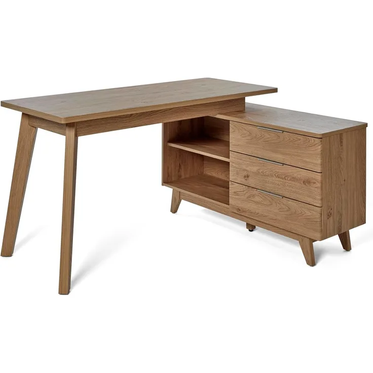 Jahnke Eckschreibtisch Libre D 240 E Montana Eiche