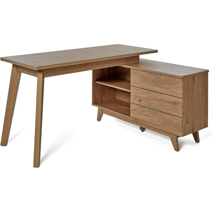 Jahnke Eckschreibtisch Libre D 240 E Montana Eiche – Bild 1
