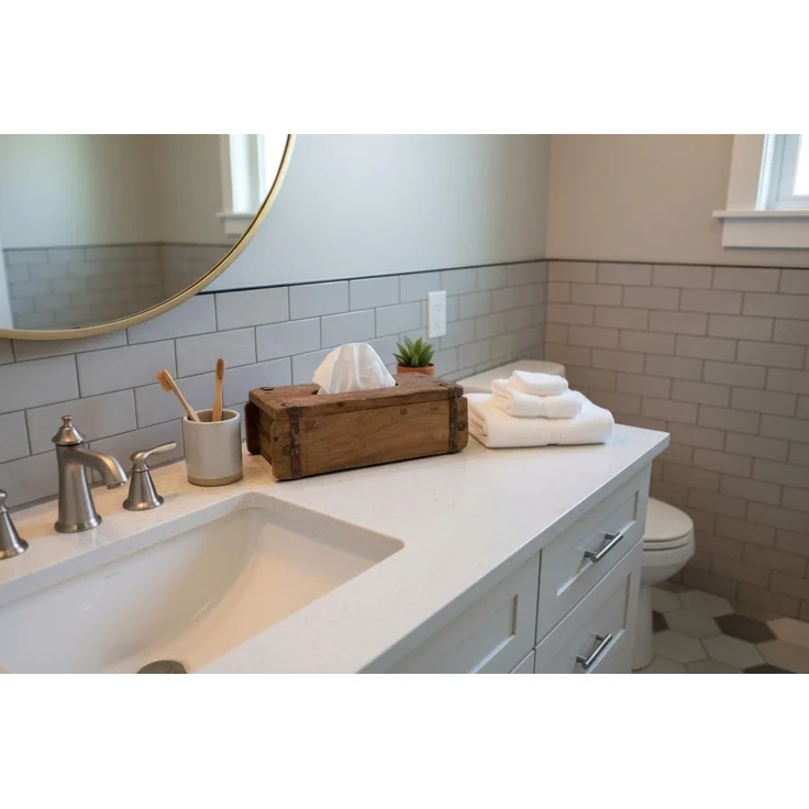 LS-LebenStil Aufbewahrungsbox Tissue-Box Holz 31cm Braun Ziegelform Kosmetiktuch-Spender Taschentuch (iB Laursen - Tücherbox Kosmetiktücher-Box Taschentuch-Spender Box Spender, 1 St, ideal auch für Kleenex Feuchttücher feuchtes Toilettenpapier) – Bild 6
