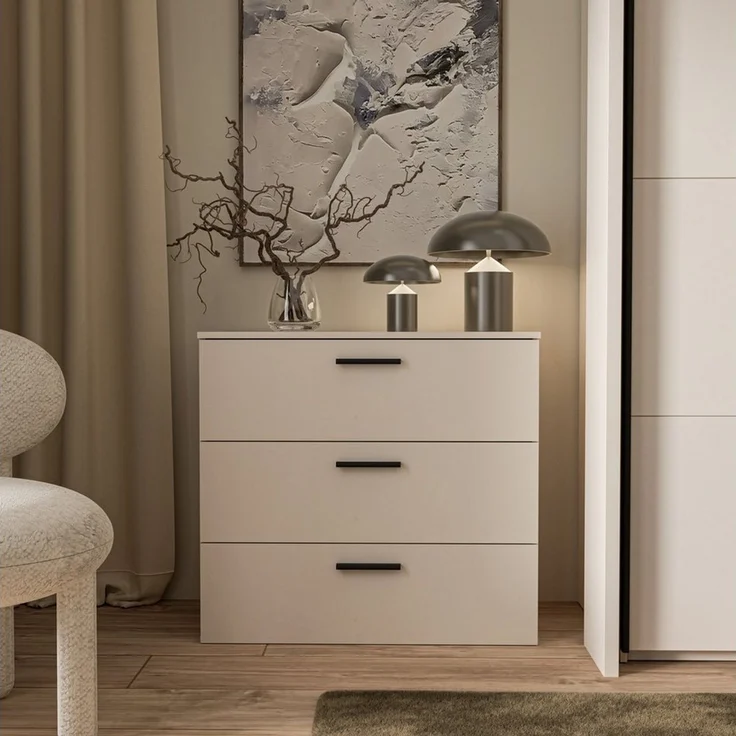 FORTE Kommode Ingalil, B/H/T 80,2/73,8/41,3 – Bild 1