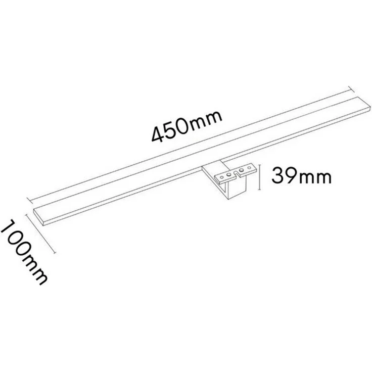 kalb LED Spiegelleuchte LED Badlampe Spiegellampe Aufbauleuchte 45cm 60cm oder 80cm, Tageslichtweiß – Bild 4