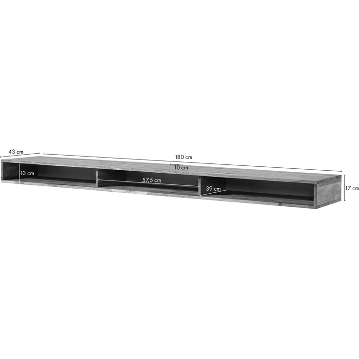 Lowboard Wildeiche 180x43x17 natur geölt WIEN #217 – Bild 8