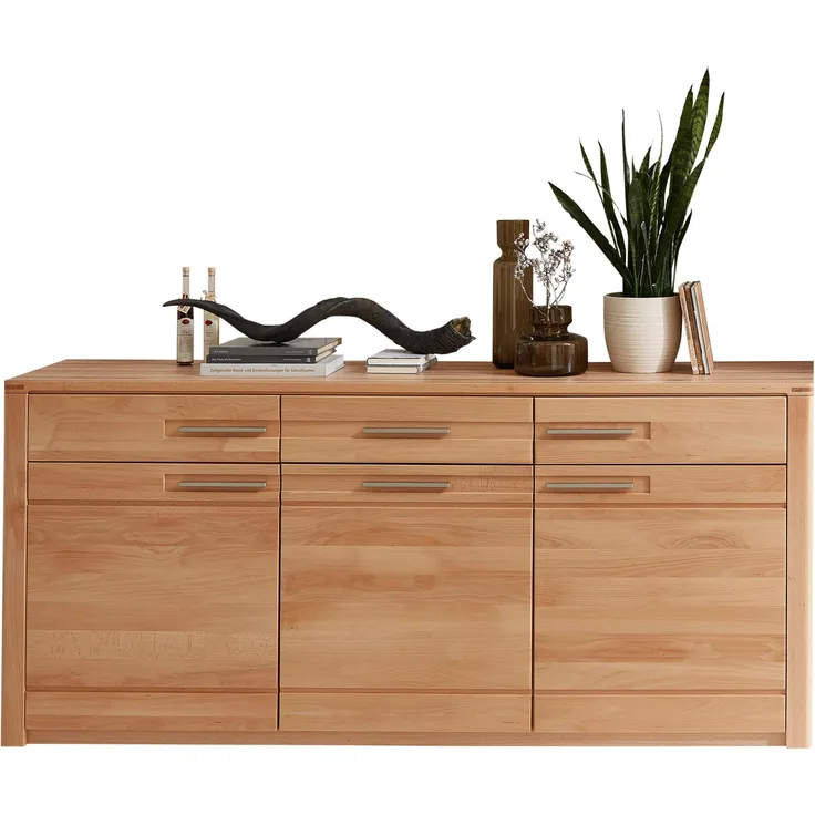 Sideboard NATURE ONE Front Kernbuche Massivholz - 3-türig - 190 cm
