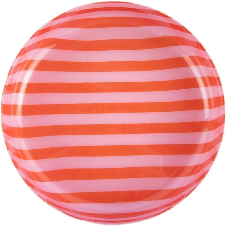 Present Time Servierschale Schale Animado Orange Pink gestreift (18,5cm) – Bild 2