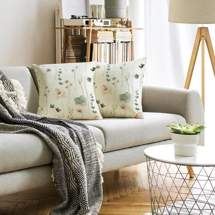 Agger Kissenbezug Outdoor Kissen Dekorative Dekokissen Leinen Sofakissen, (1 Stück), Kissenbezüge,für Sofa Schlafzimmer Wohnzimmer – Bild 2