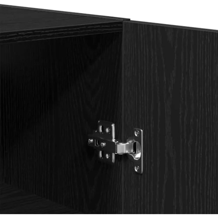 vidaXL Wandmontierter Schrank Schwarz Eichen-Optik 60 x 31 x 60 cm 862945 – Bild 4