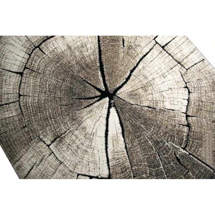 merinos Teppich Kurzflorteppich CARRARA, B 200 x H 290 cm, rechteckig, Höhe: 13 mm, Braun, in Holzoptik – Bild 3