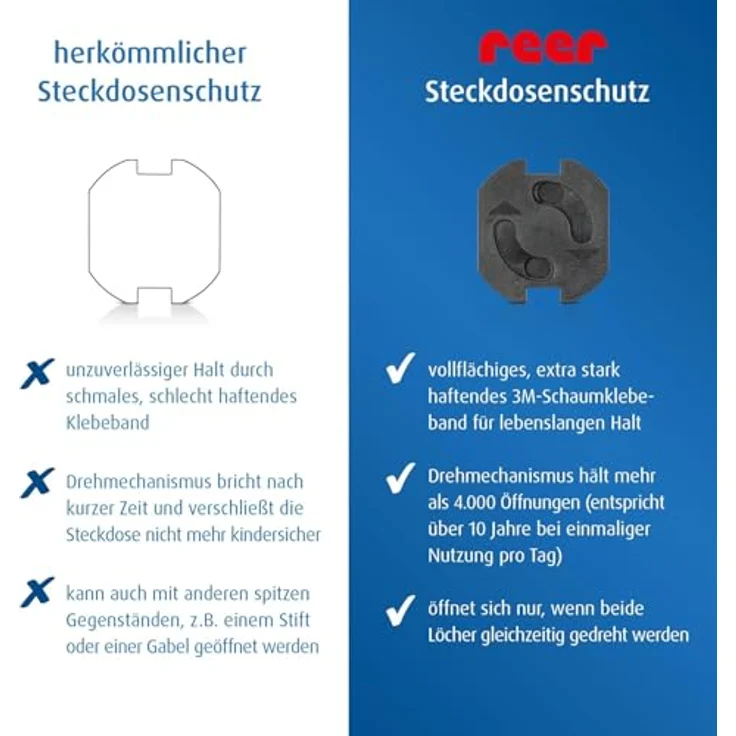 REER Steckdosensicherung schwarz 20Stück – Bild 8