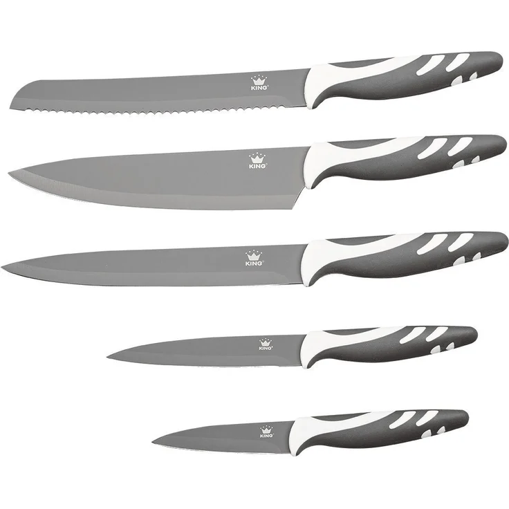 KING Messer-Set (Set, 5-tlg), Mit beschichteten Klingen – Bild 1