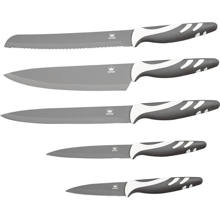 KING Messer-Set (Set, 5-tlg), Mit beschichteten Klingen