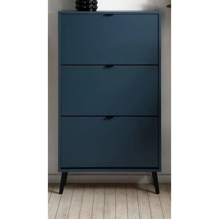 Schuhschrank Aldan in blau 70 x 125 cm – Bild 2