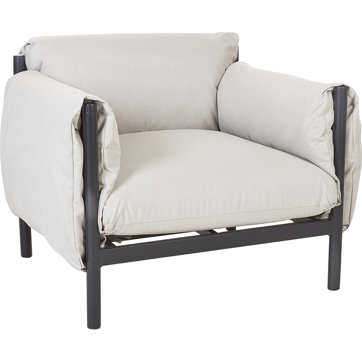 Beliani 'ESPERIA' Sessel, Metall grau