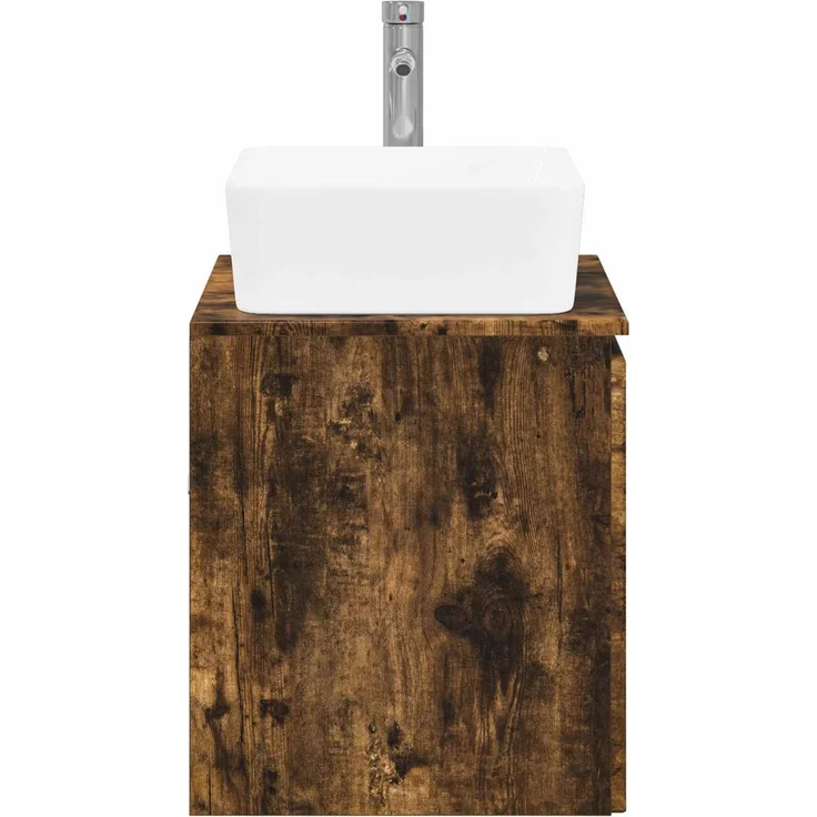 vidaXL Waschbeckenschrank Geräucherte Eiche 62,5 x 44,5 x 80 cm 3404335 – Bild 6