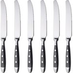 Tafelmesser, 6 Stück, Edelstahl, geschmiedet, Serie Nürnberg, schwarz