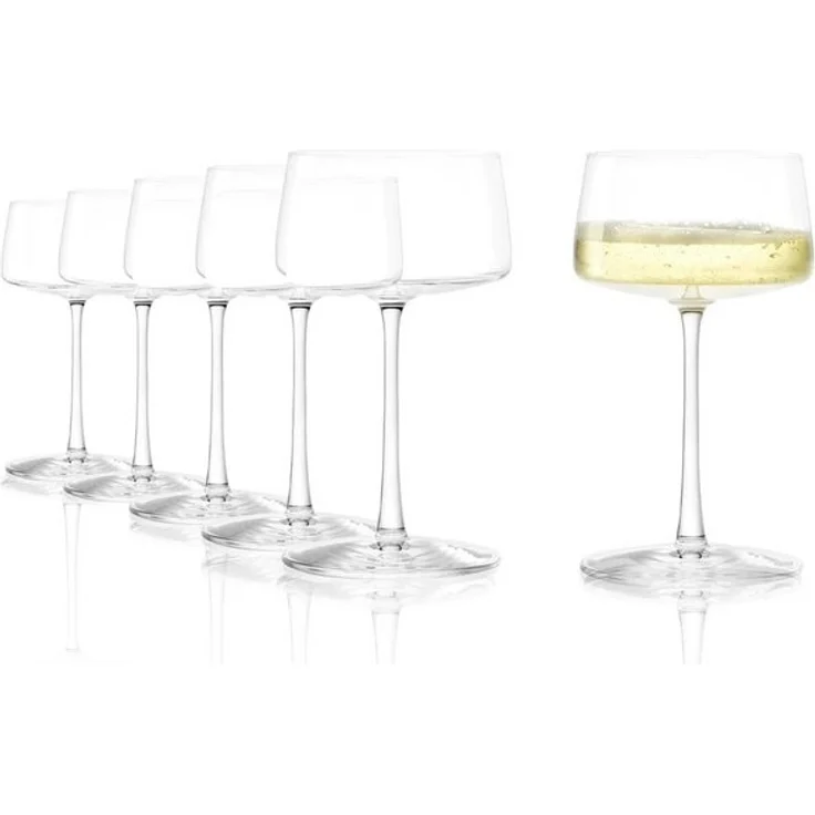 Stölzle Sektglas Stölzle Lausitz Power Champagnerschale 6er Set, Glas – Bild 2