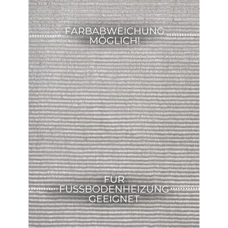 Elle Decoration Teppich Perles, Rechteckiger Kurzflorteppich in Creme und Grau, 120x170 cm, Oeko-Tex® Standard 100, für Fußbodenheizung geeignet, strapazierfähig, pflegeleicht, stuhlrollengeeignet – Bild 4