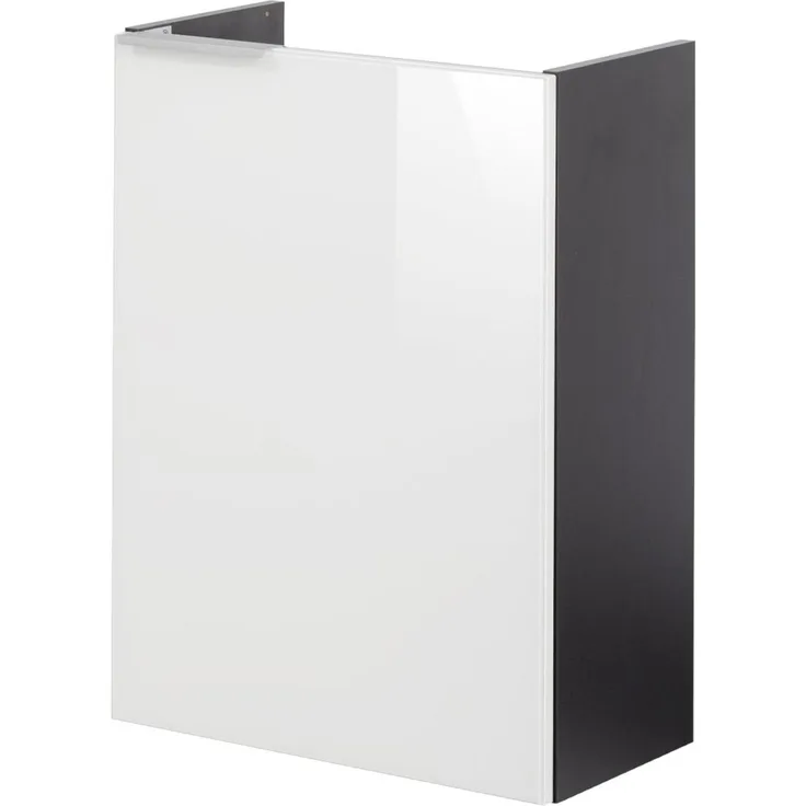 Fackelmann SBC KARA Waschbeckenunterschrank 45 cm, Weiß/Anthrazit, rechts