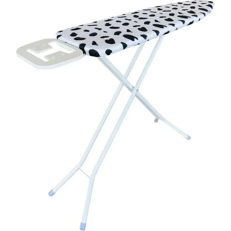 HTI-Living Bügelbrett Bügelbrett Kuhflecken, Bügelfläche 110x33 cm, Bügeltisch mit Bügeleisenablage