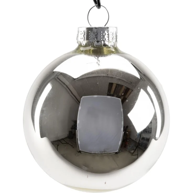 TrendLine Glaskugeln silber Mix 42 Stück Weihnachtskugeln Christbaumkugeln Xmas – Bild 2