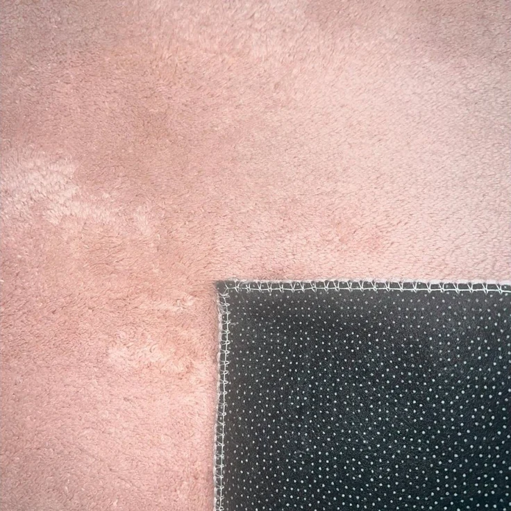 Carpetia Teppich Samtiges Uni-Design, rechteckig, Höhe: 10 mm, samtig weich, pflegeleicht, rutschhemmende Rückseite – Bild 4