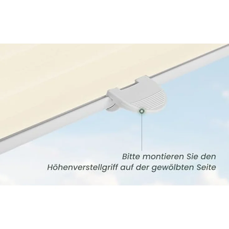 Buseu Plissee Klemmfix ohne Bohren 35x100cm Beige Faltrollo Plisseerollo – Bild 6