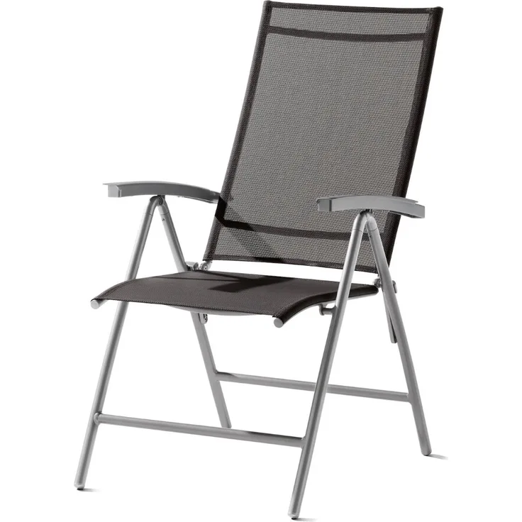 Sieger Sirio Klappsessel klappbar, Aluminium Graphit 61 x 108 x 73 cm