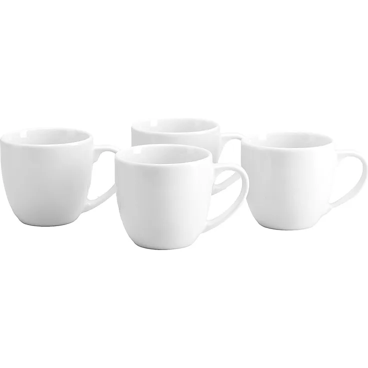 Bistrot Weiss, Kaffeebecher Set 4-tlg (mo)