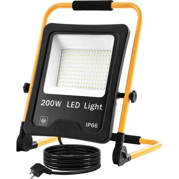FIVMEN LED Flutlichtstrahler LED Baustrahler mit 3M Kabel LED Fluter Arbeitsscheinwerfer, für Innen-und Außenbereich,Garage, Baustelle, Sportplatz – Bild 5