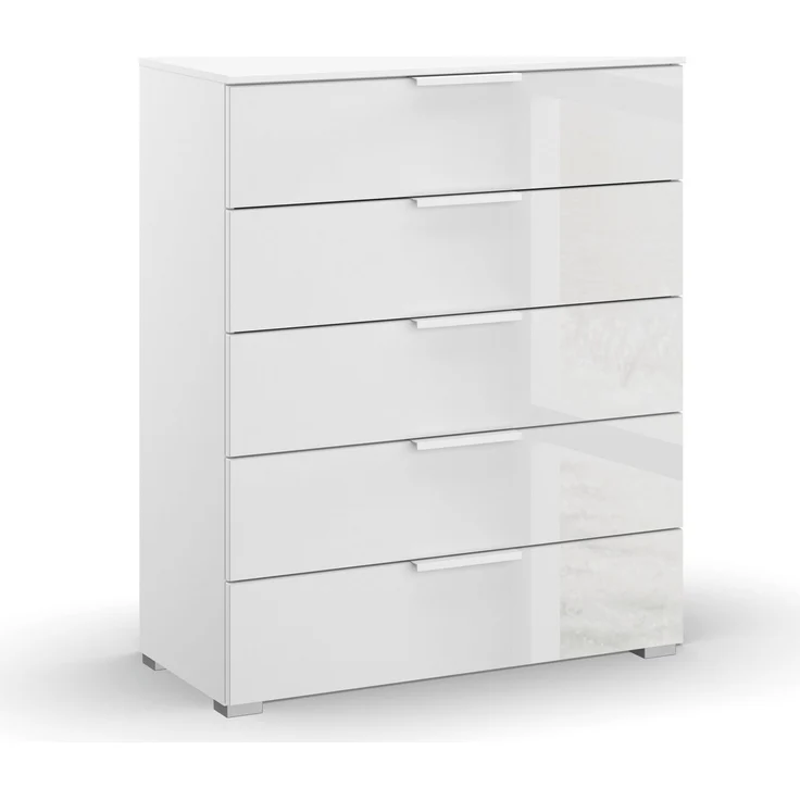 rauch Schubkastenkommode Skat Meridian Kommode Sideboard Wäscheschrank, mit 5 Schubladen mit Glasfront in elegantem Design – Bild 5
