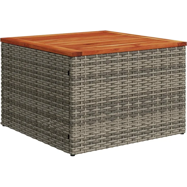 vidaXL Sofa Set 6 stk. Grau und Marineblau Polyrattan und Stahl 3447571 – Bild 6
