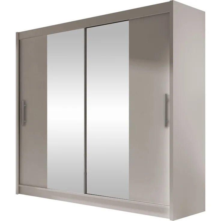 Kleiderschrank London II, ohne Beleuchtung, Farbe: Cashmere / Spiegel