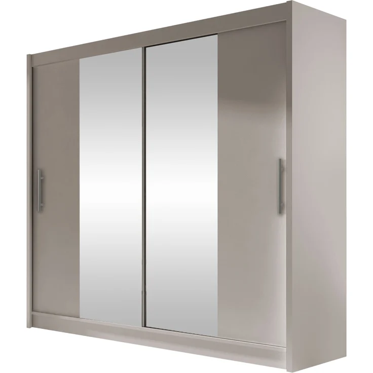 Kleiderschrank London II, ohne Beleuchtung, Farbe: Cashmere / Spiegel – Bild 1