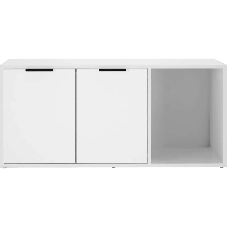 vidaXL Katzenkiste Möbel Weiß 100 x 49 x 45 cm Holzwerkstoff 8014751 – Bild 6