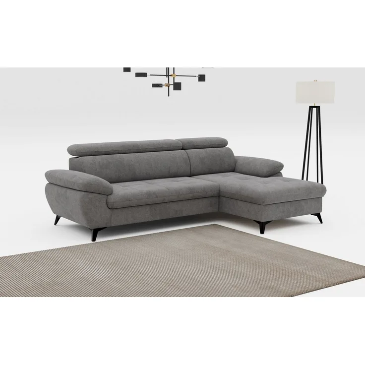 COTTA Ecksofa Hudson L-Form, B: 261 cm, mit Kopfteilverstellung, optional Bettfunktion & Bettkasten