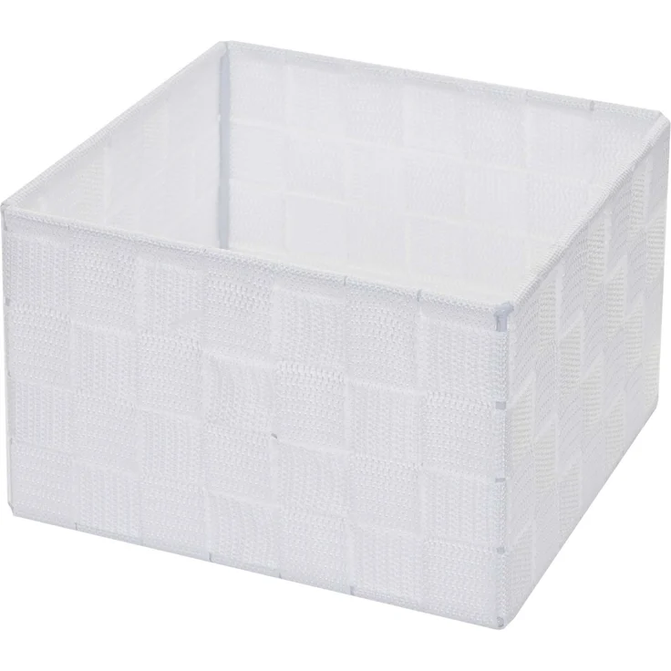 Aufbewahrungskorb HWC-C37, Dekokorb Korb Körbchen Aufbewahrung Regalkorb Deko 12x19x19cm ~ weiß – Bild 6